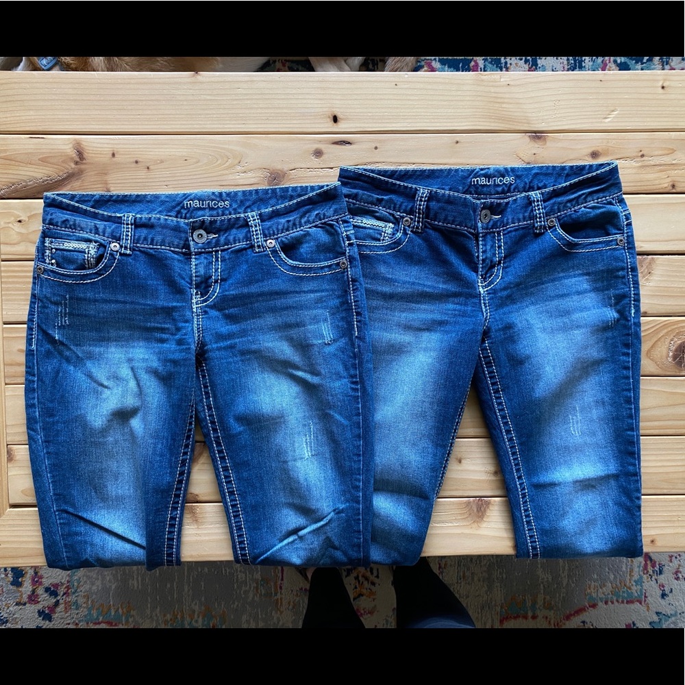 Bundle of 2 Maurice’s Jean Capri Size 7/8